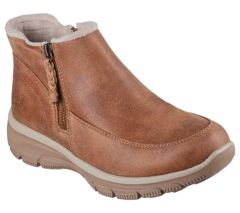 Ghete sport, dama, SKECHERS EASY GOING - INTO FALL 168031-CSNT bej, piele ecologica